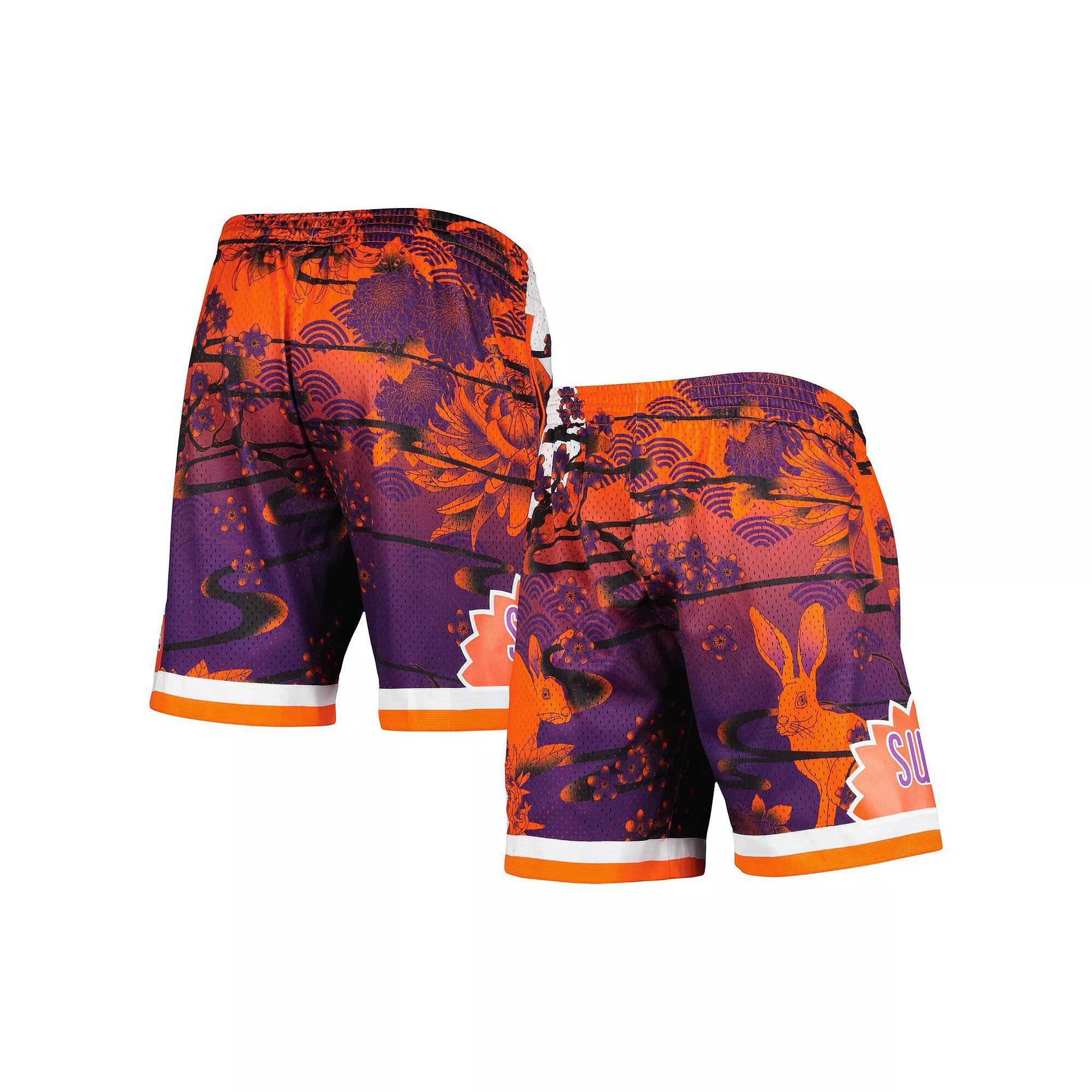 Mens Mitchell & Ness Orange Phoenix Suns Lunar New Year Swingman Shorts Product Image