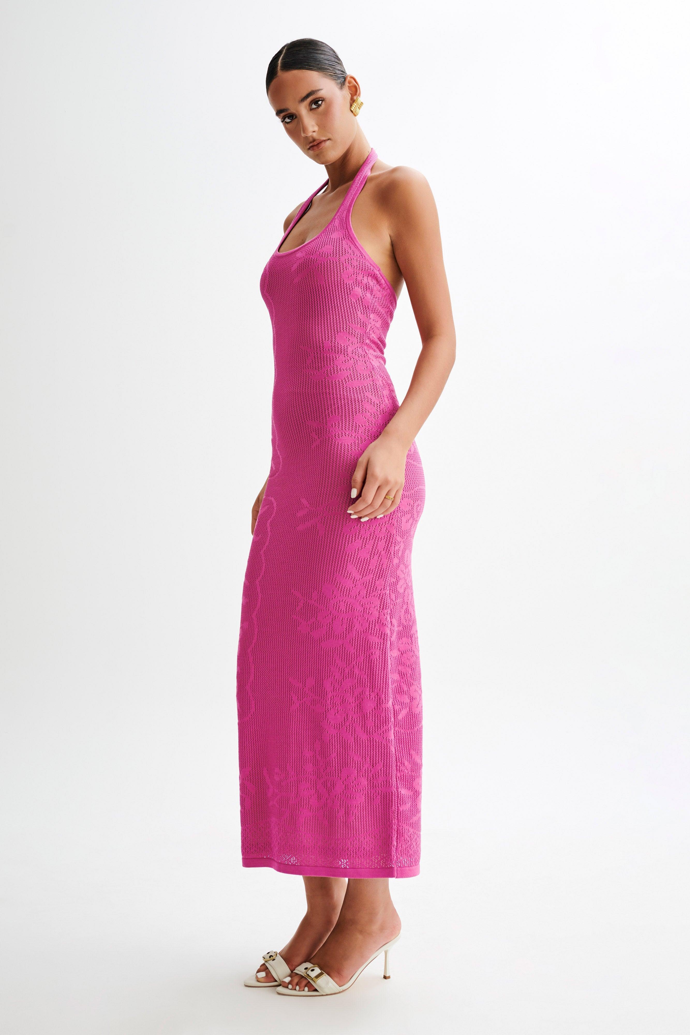 Patrizia Knit Halter Maxi Dress - Violet Product Image