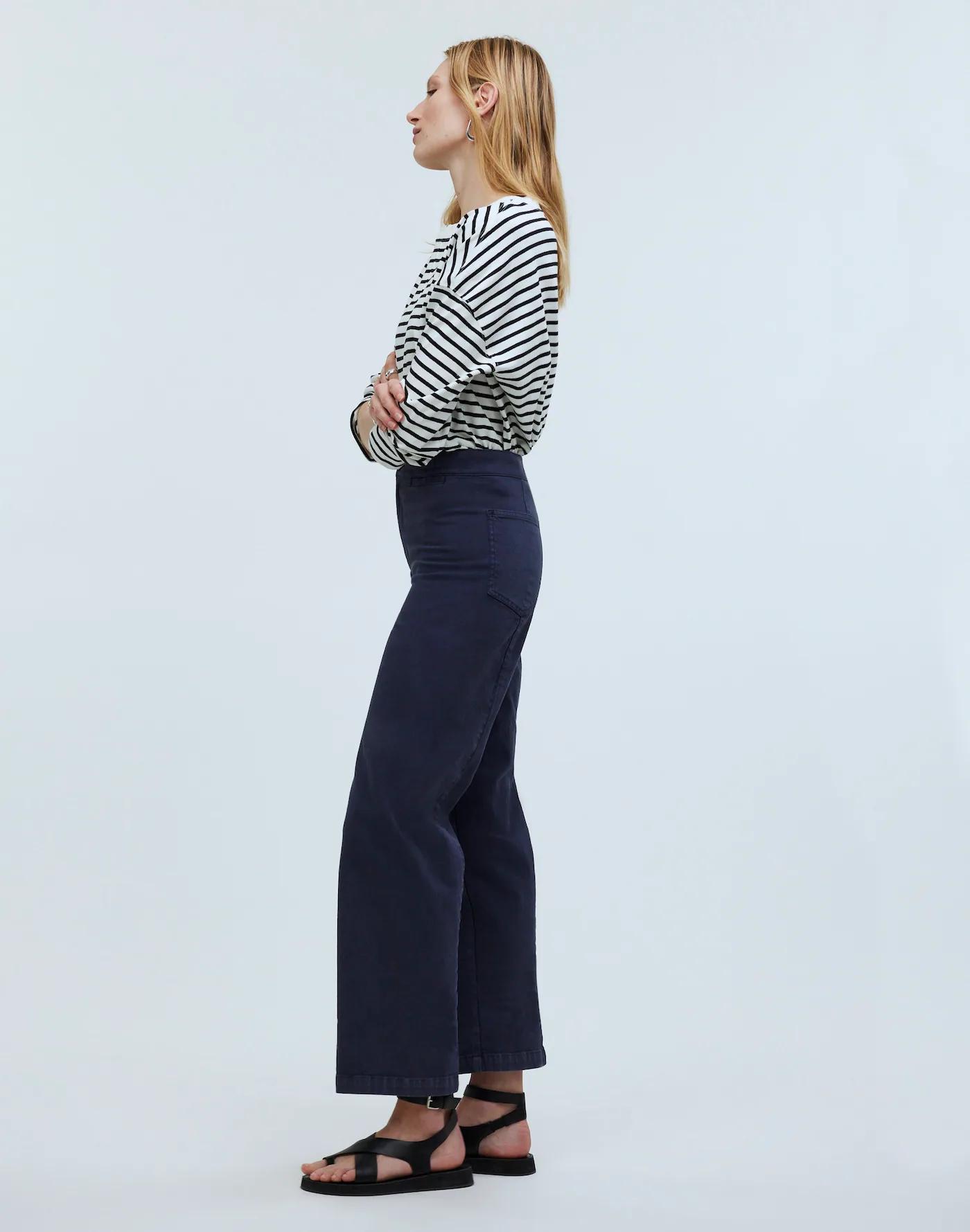 The Emmett Wide-Leg Crop Pant: Welt Pocket Edition Product Image