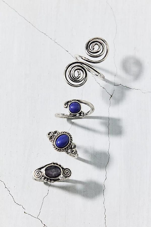 Liza Stone Swirl Ring Set Womens at Urban Outfitters Product Image