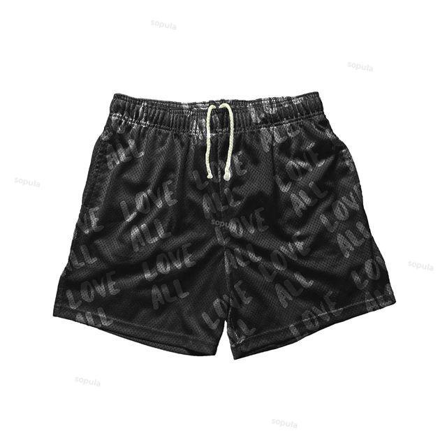 Sopula All Love Street Fashion Hip Hop Mesh Shorts Product Image