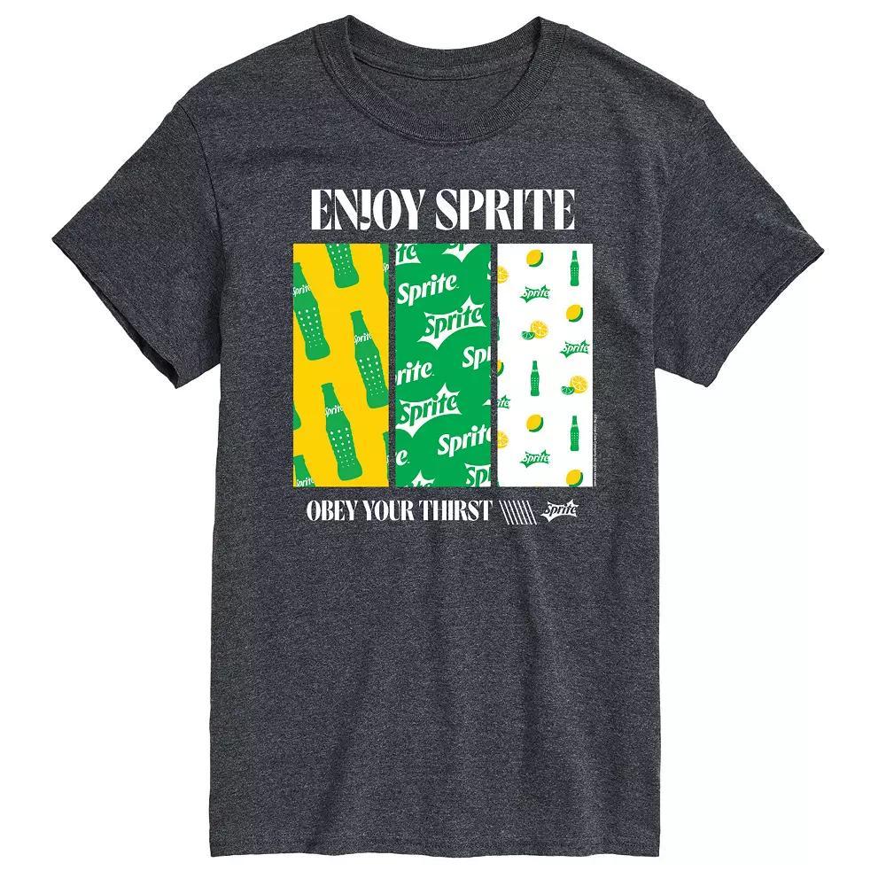 Big & Tall Sprite Enjoy Sprite Obey Your Thirst Graphic Tee, Mens Heather Grey Product Image