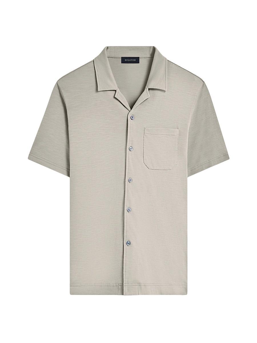 Mens Cotton-Blend Camp Shirt Product Image