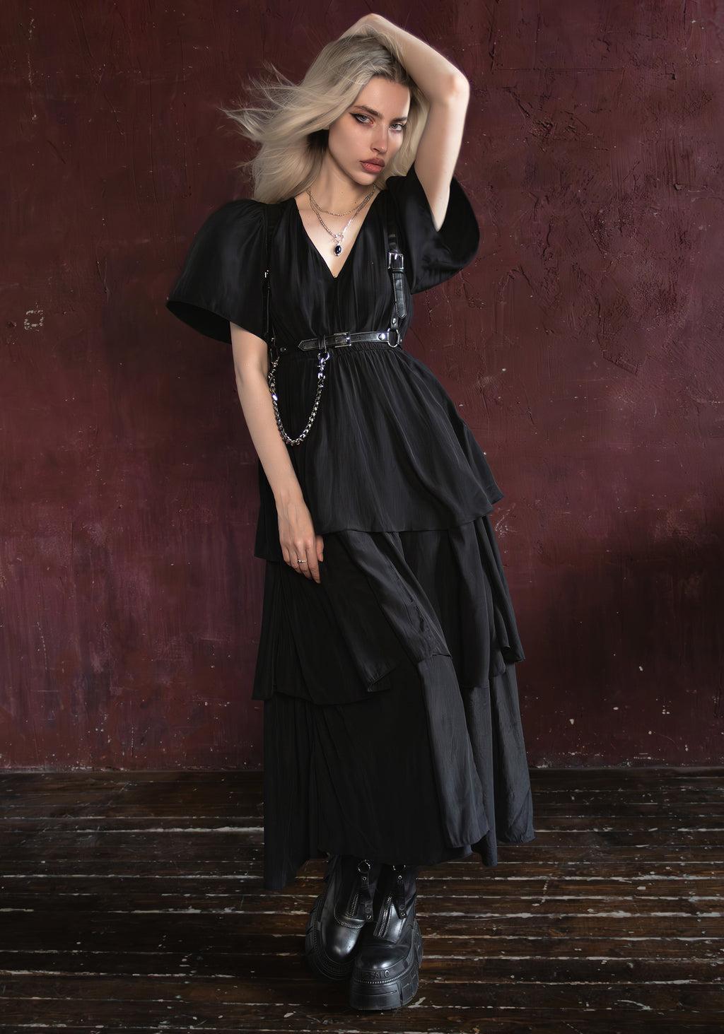Lumen Tiered Midaxi Dress Product Image