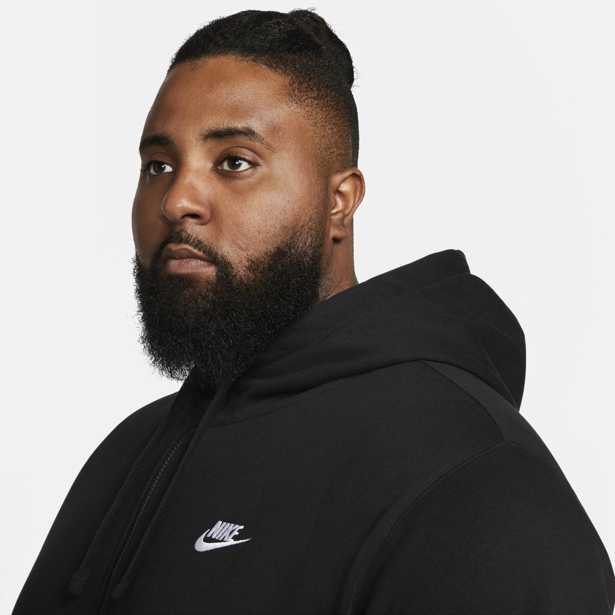 Mens Nike Sportswear Club Fleece Full-Zip Hoodie Grey Heather Product Image