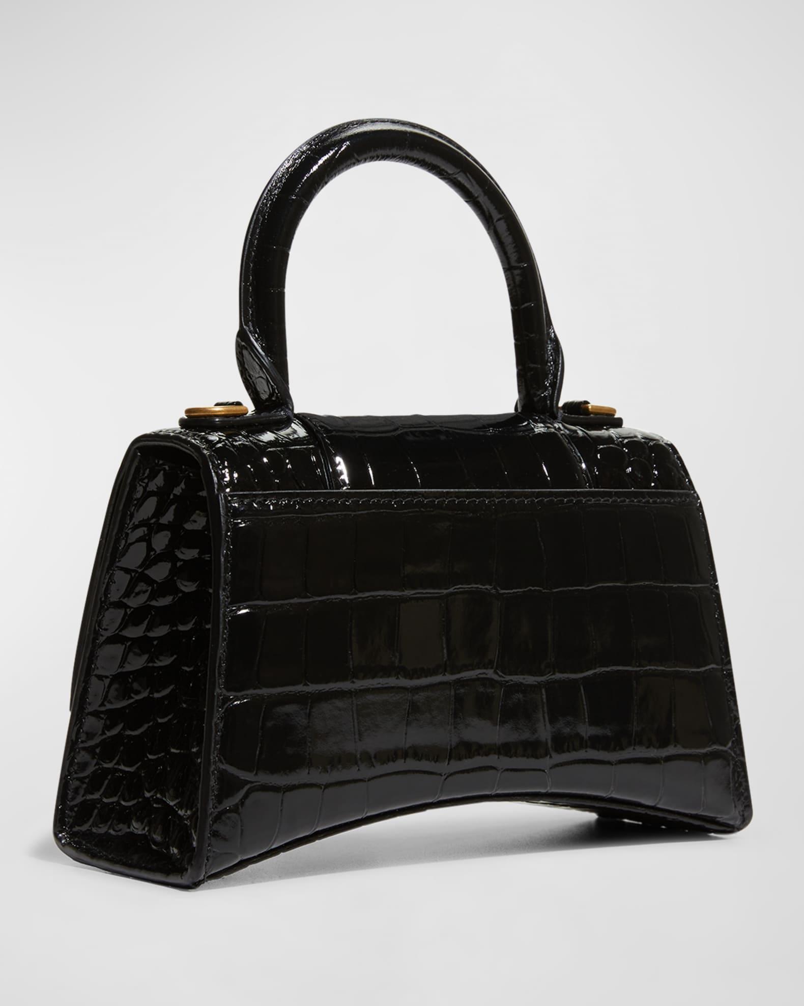 Hourglass XS Croc-Embossed Bag Product Image