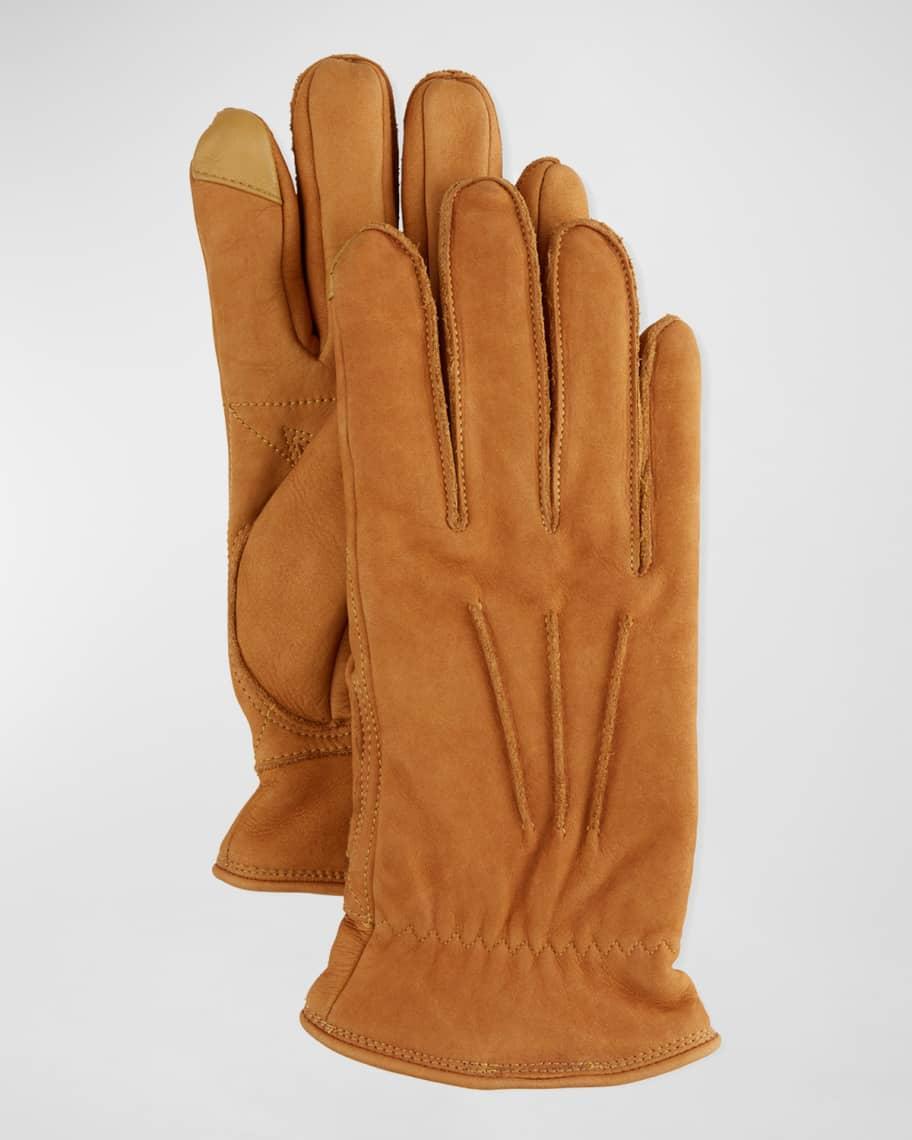 Mens Three-Point Leather Gloves Product Image