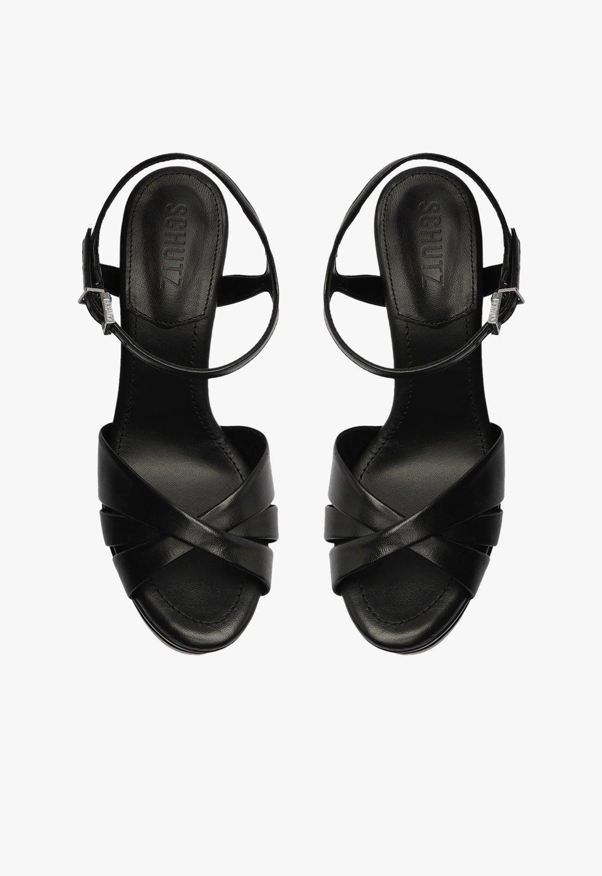 Schutz Womens Keefa Ankle Strap Platform High Heel Sandals Product Image
