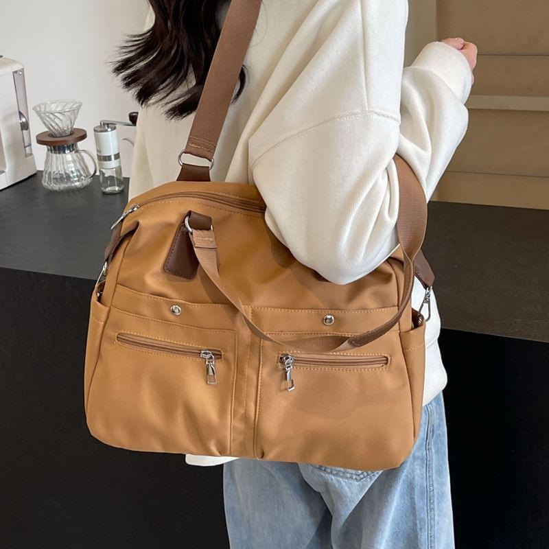 Plain Panel Fabric Tote Bag Product Image