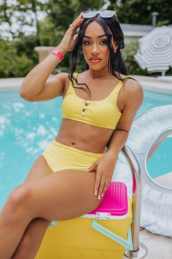 Hermosa Bikini Top in Yellow Product Image