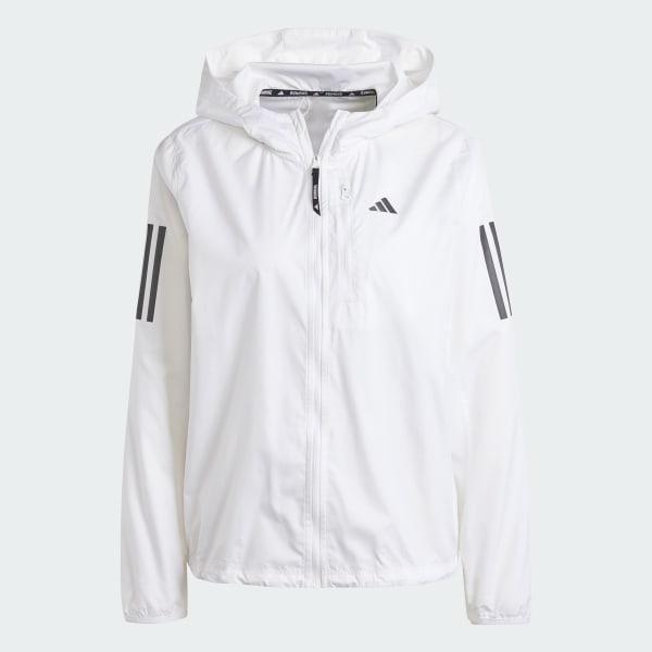 adidas Own The Run Jacket White L Womens Product Image