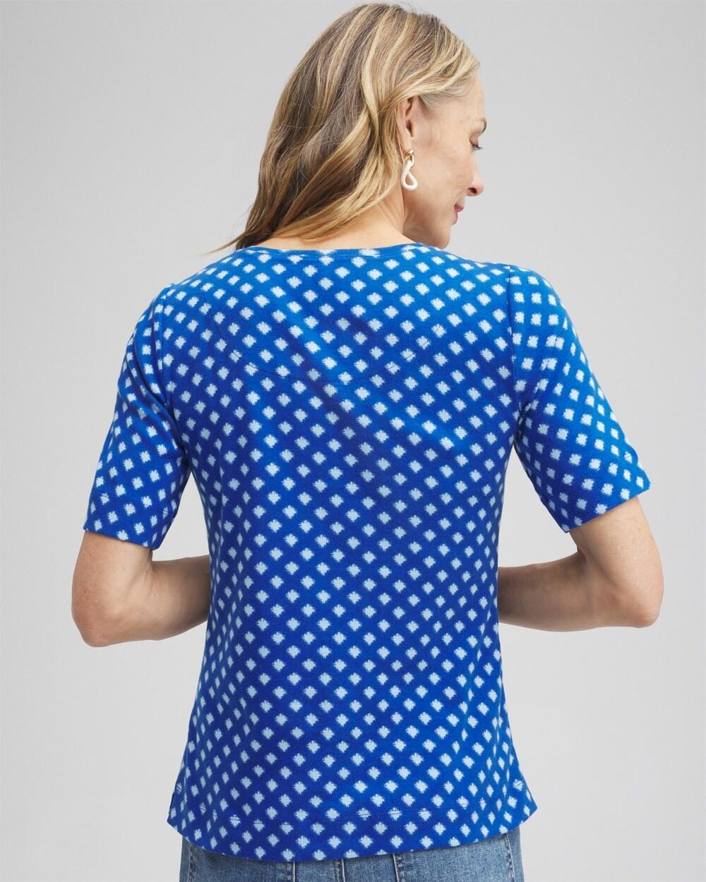 Checkered Everyday Elbow Sleeve Tee Product Image