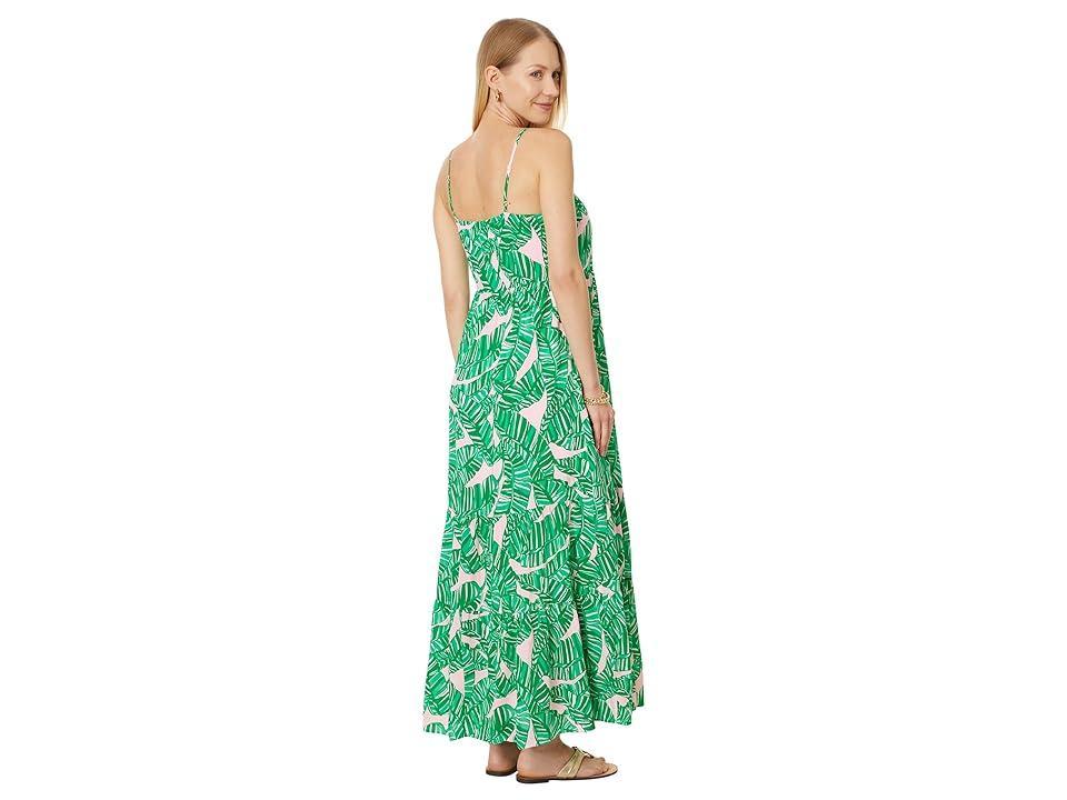 Lilly Pulitzer Teresa Maxi Dress (Conch Shell Pink Lets Go Bananas) Women's Dress Product Image