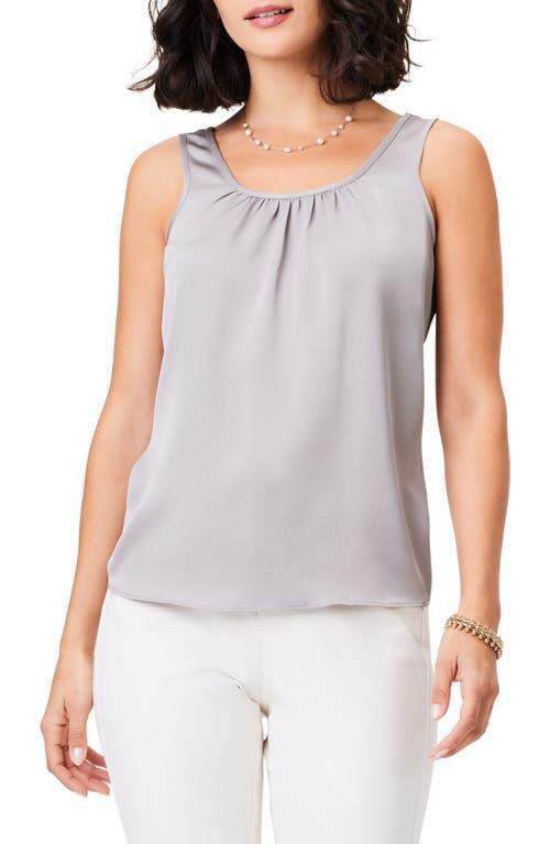 Womens Satin Chiffon Scoop Tank Product Image