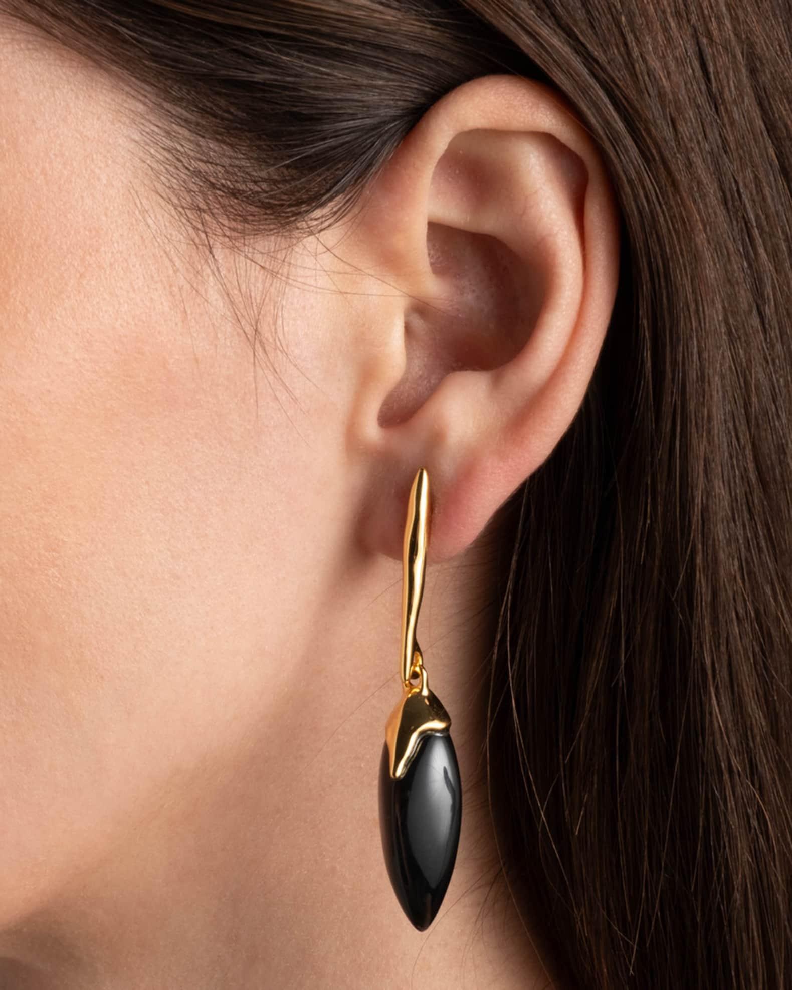 Luminous Lucute Shield Drop Earrings Product Image
