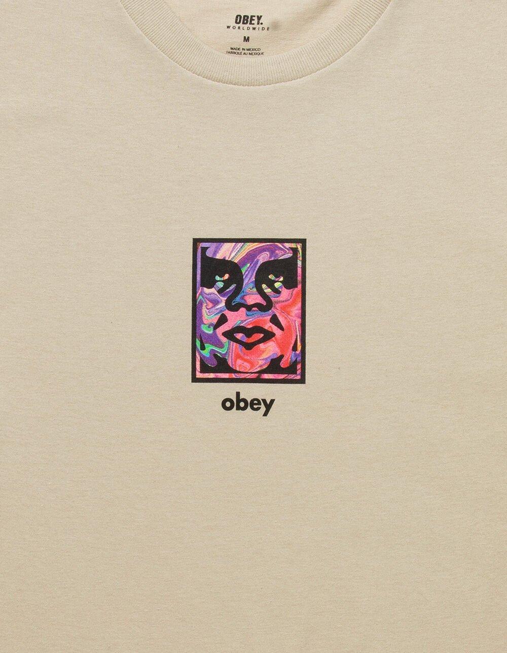 OBEY Marbled Mens Tee - PUTTY Product Image