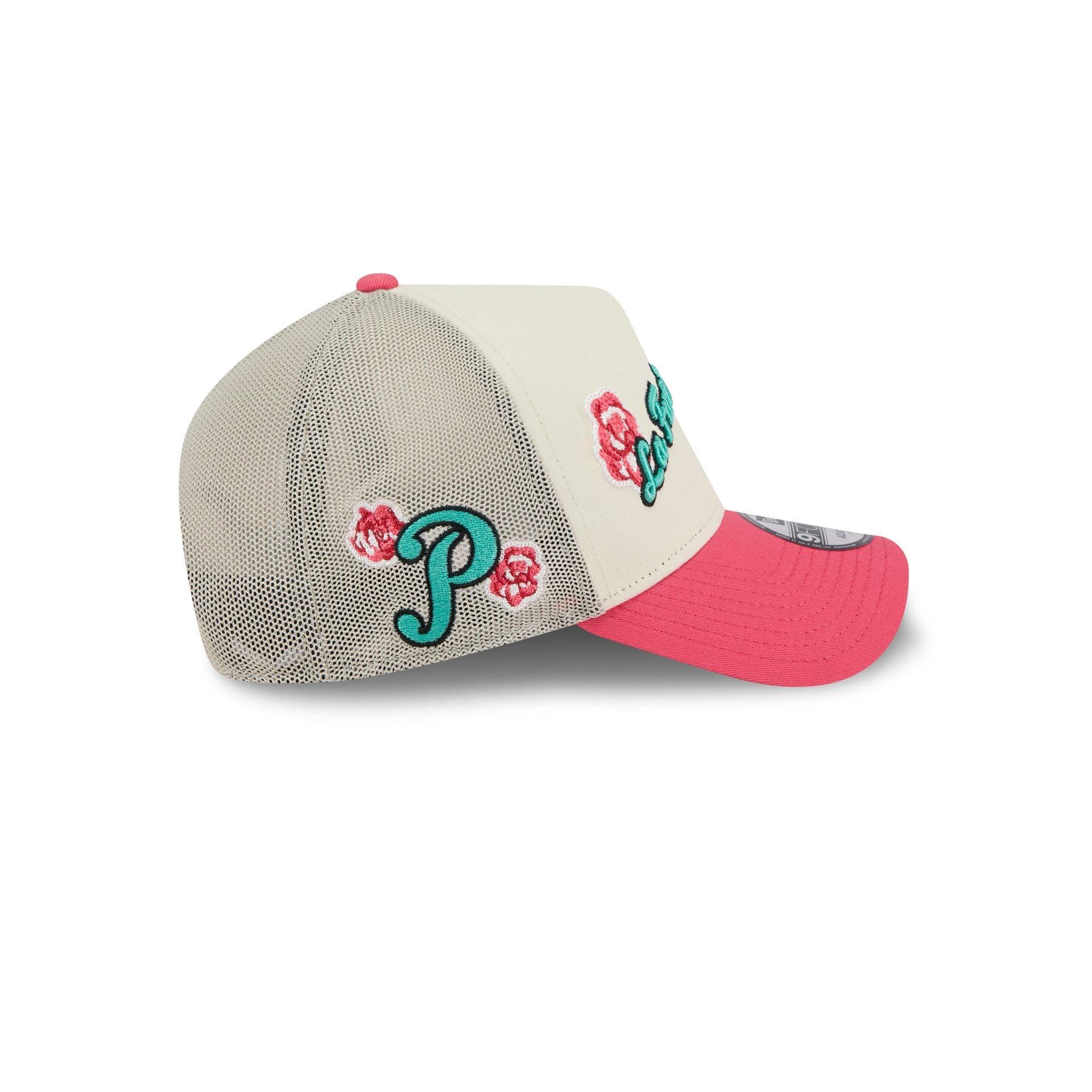 Pericos de Puebla Two-Tone Pink Rose 9FORTY A-Frame Snapback Hat Male Product Image