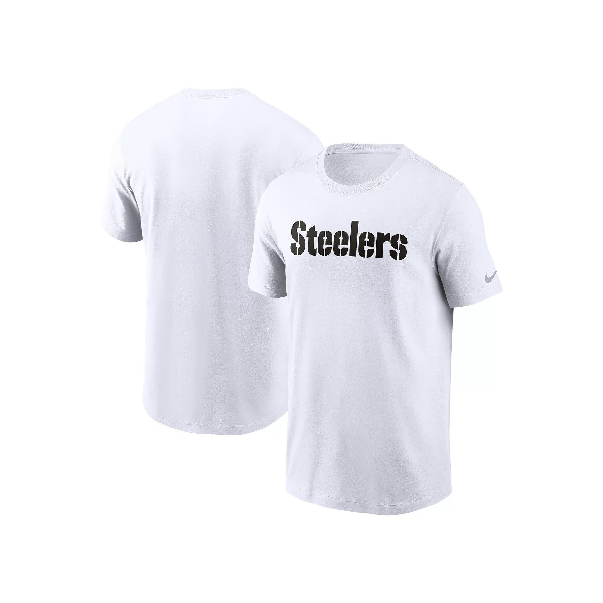 Mens Nike Pittsburgh Steelers Primetime Wordmark Essential T-Shirt Product Image
