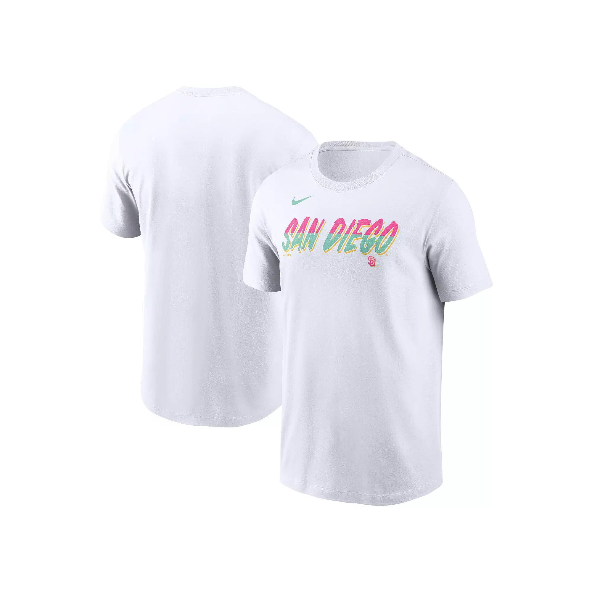 Men's Nike White San Diego Padres City Connect Wordmark T-Shirt, Size: 2XL Product Image
