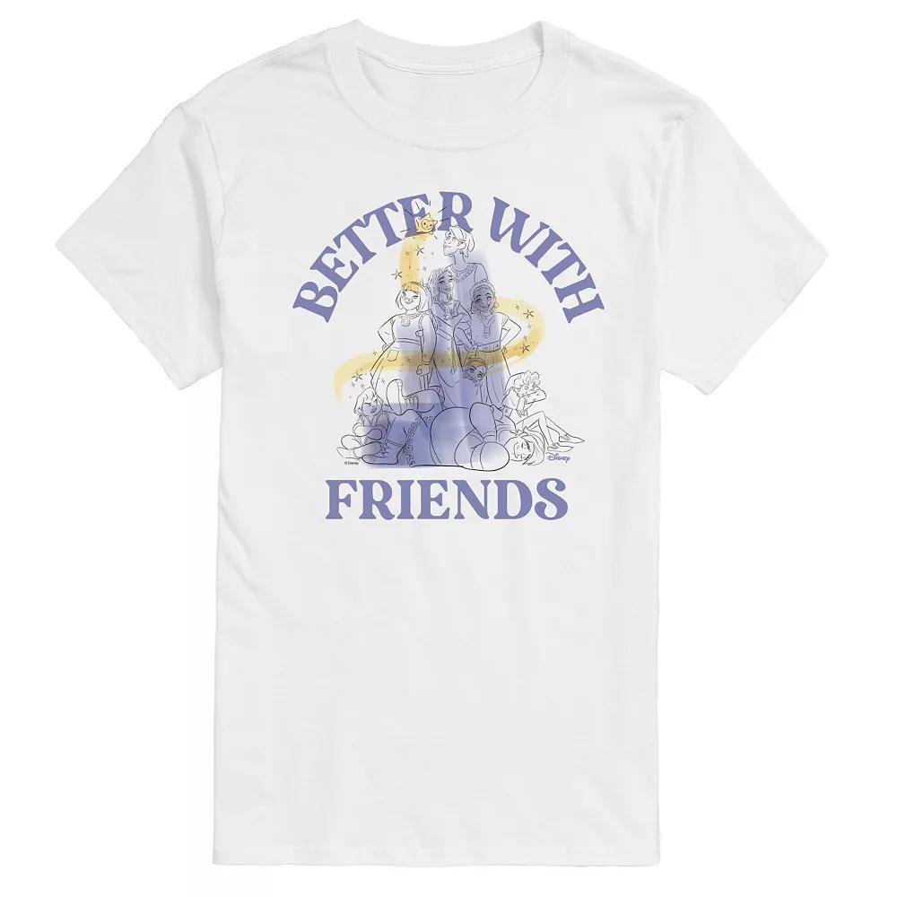 Disneys Wish Mens Better With Friends Graphic Tee Product Image