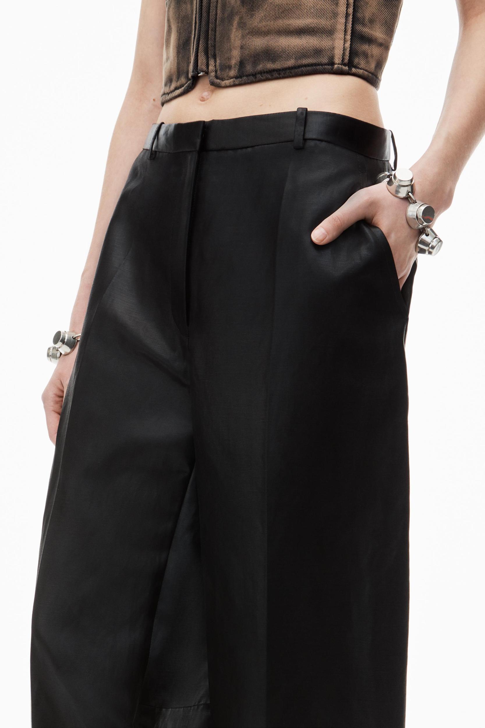 Slit Back Balloon Trouser In Linen Chintz Product Image
