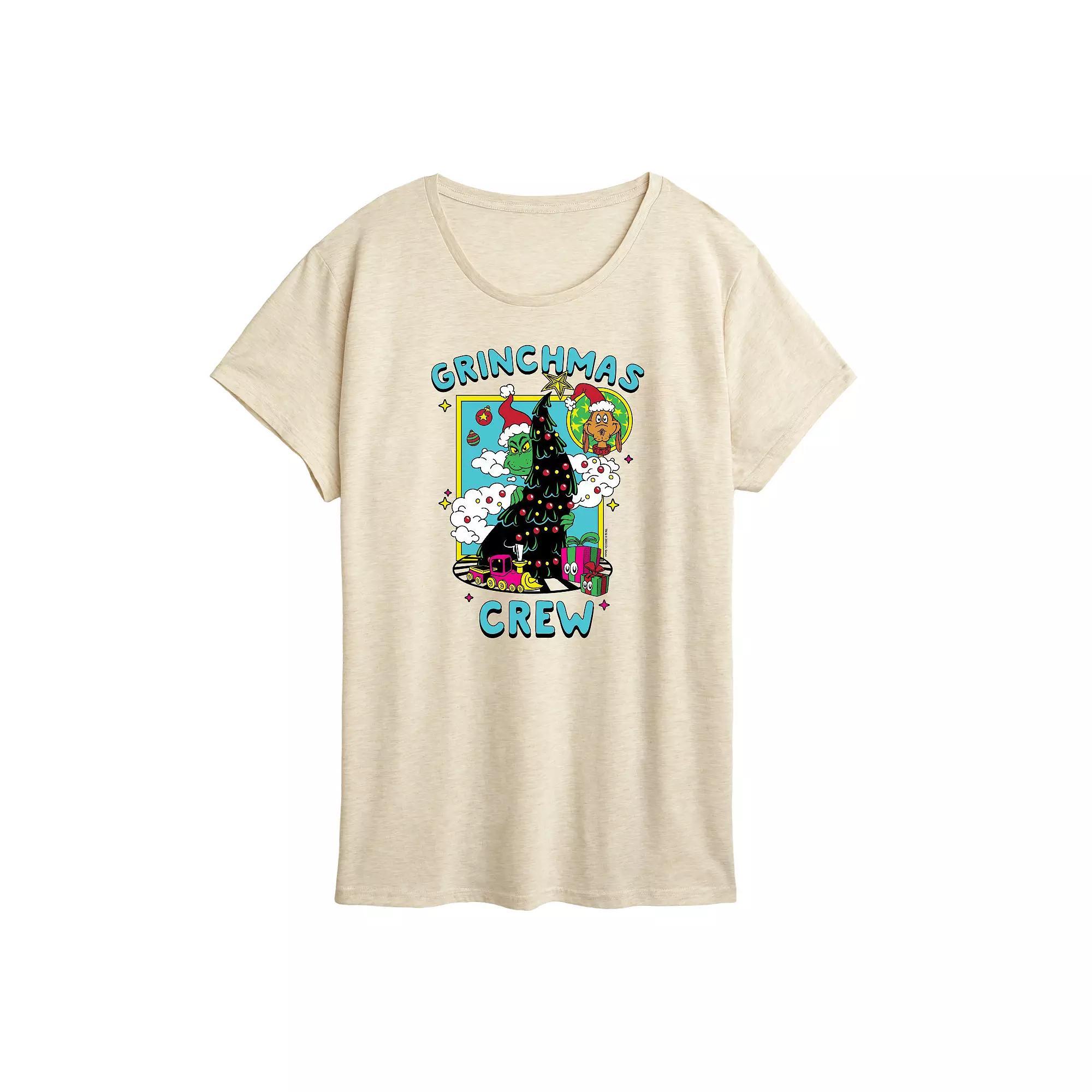 Womens Dr. Seuss Grinchmas Crew Graphic Tee Product Image