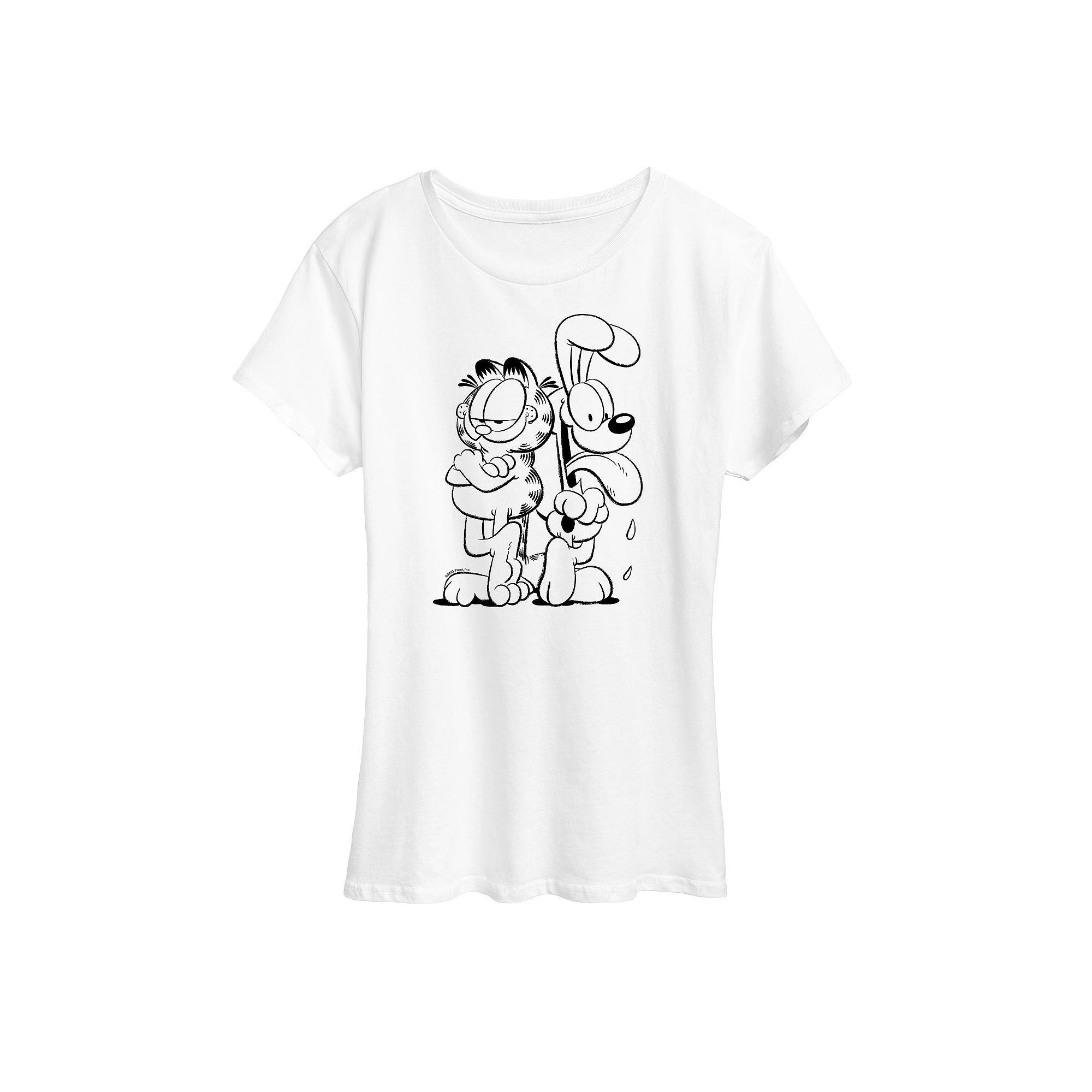 Womens Garfield And Odie Graphic Tee, Girls Product Image