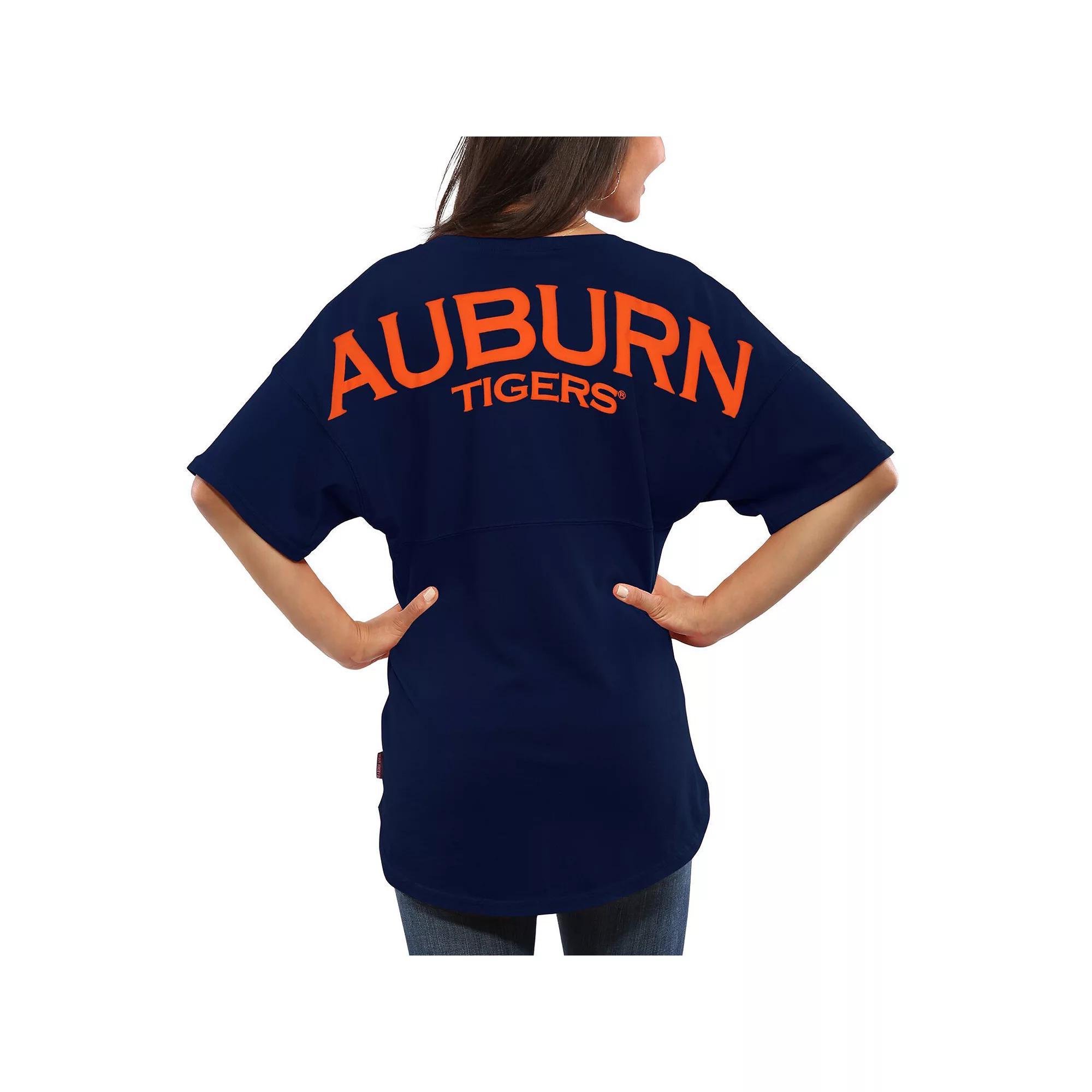 Women's Navy Auburn Tigers Spirit Jersey Oversized T-Shirt, Size: Medium, Blue Product Image