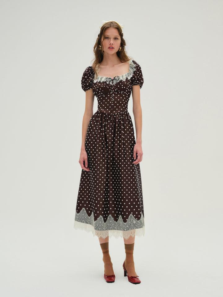 Ines Midi Dress — Neutral Product Image