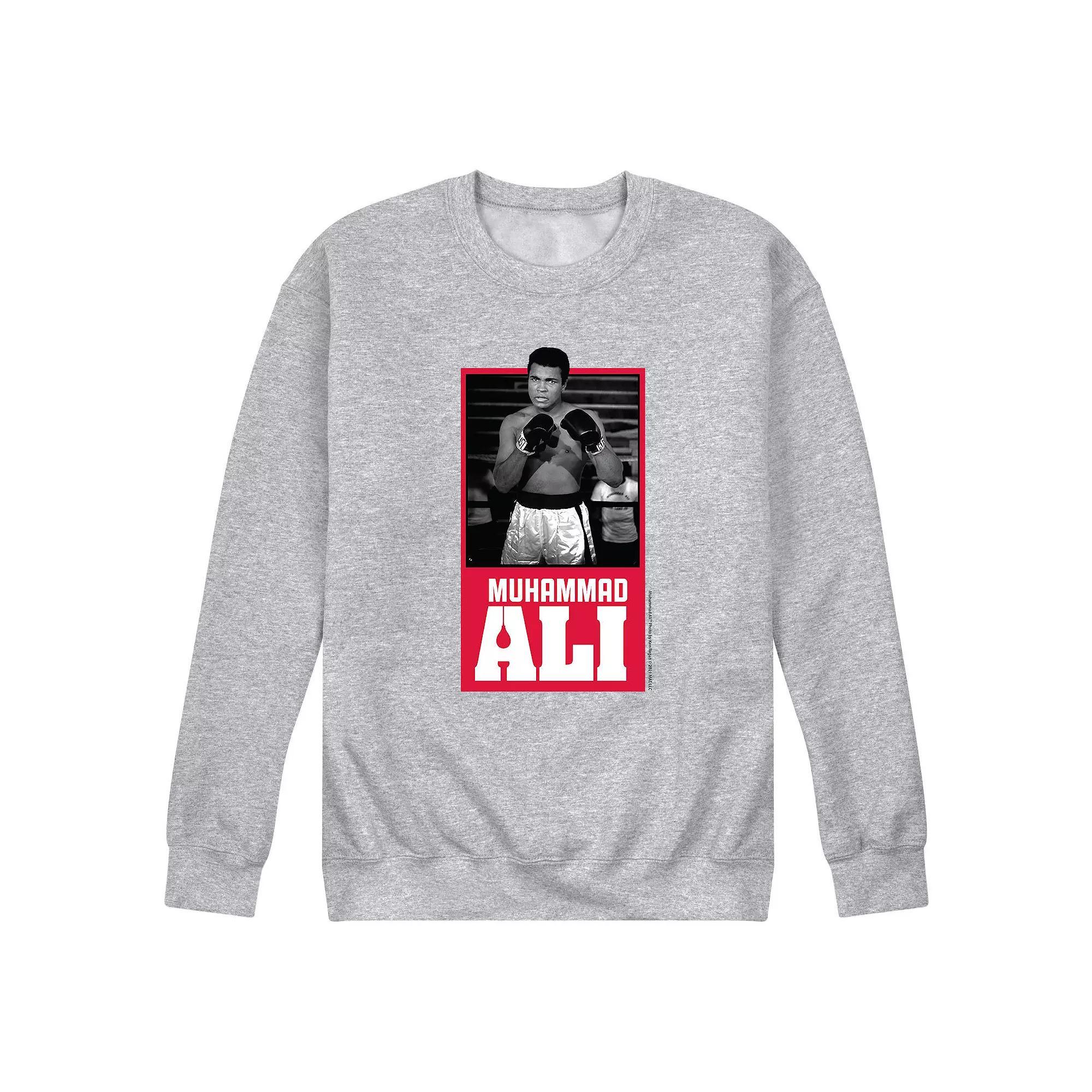 Mens Muhammad Ali Sweatshirt Athletic Grey Product Image