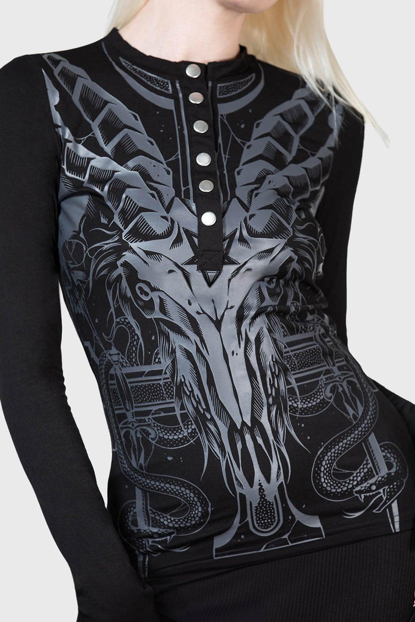 Abyssful Henley Top - Resurrect Female Product Image