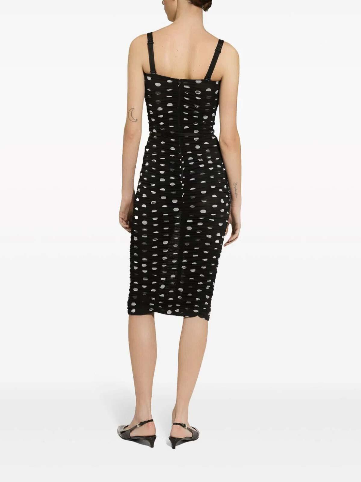 DOLCE & GABBANA Women Abito Mambo Italiano In Black Product Image