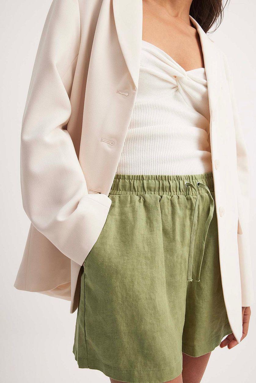 Elastic Linen Shorts Product Image