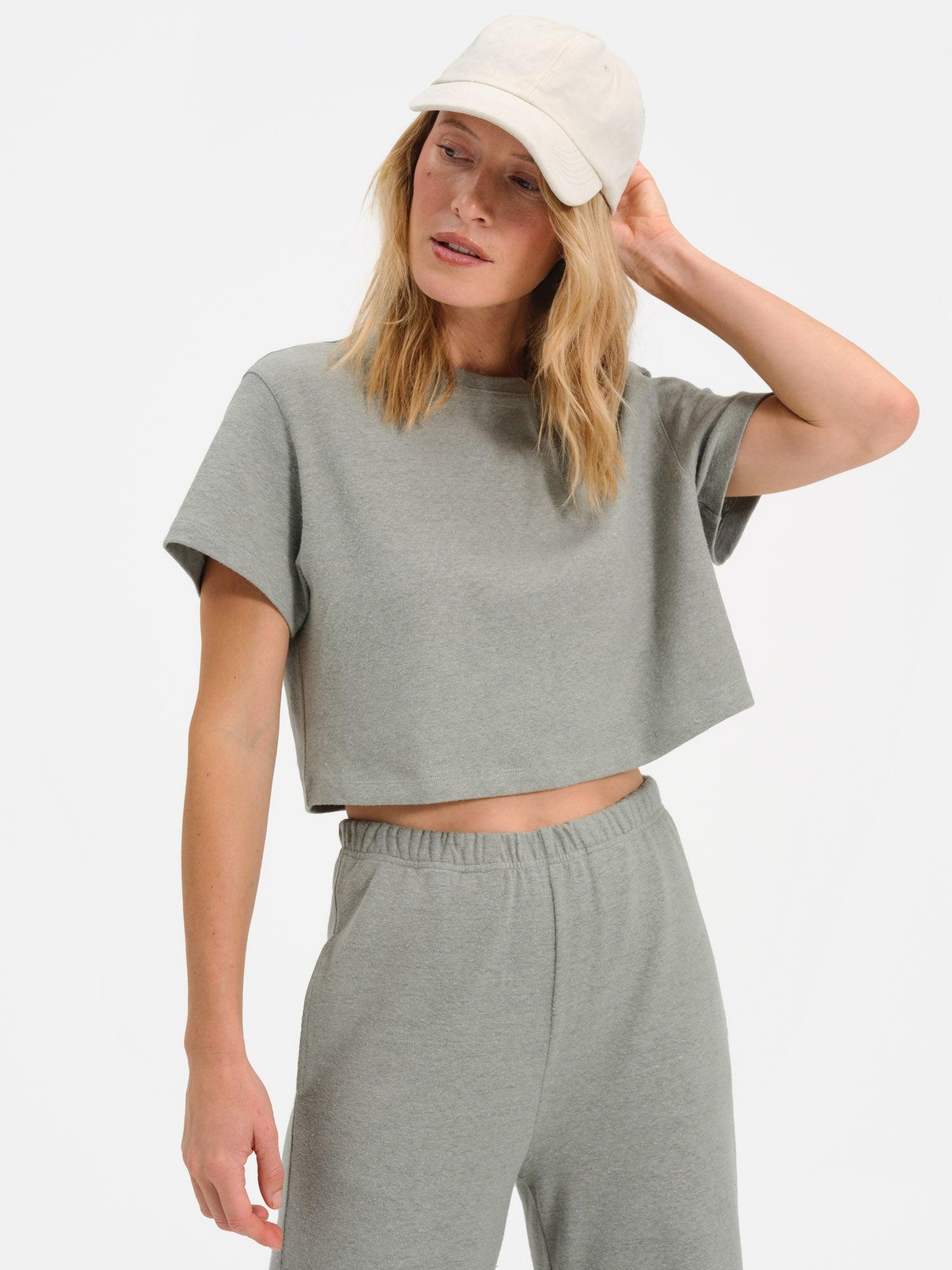 Regenerative Hemp Relaxed Crop Tee Female Product Image