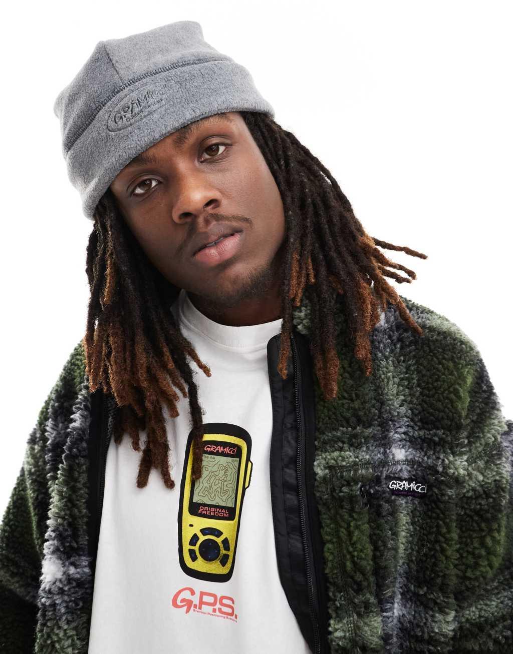 Gramicci thermal beanie in heather gray Product Image