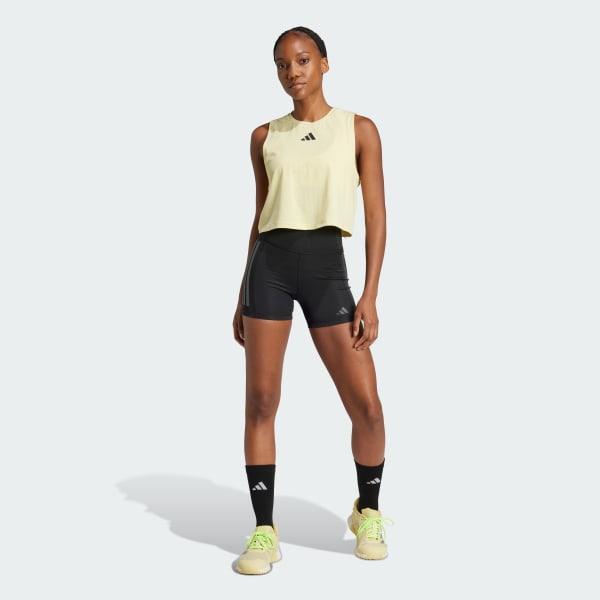adidas Aeroimpact Luxe Training Light-Support Bra Powder Yellow 2X C-D Womens Product Image