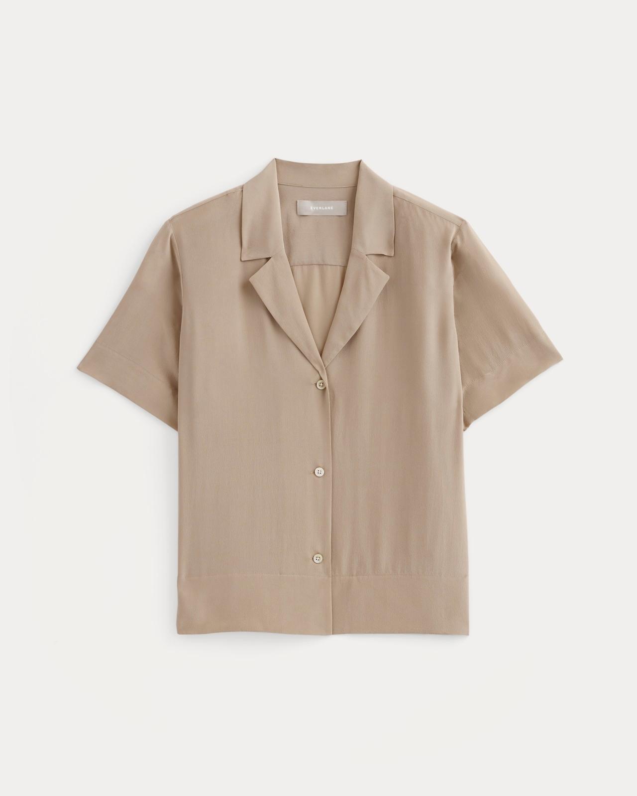 The Notch Shirt in Washable Silk Product Image