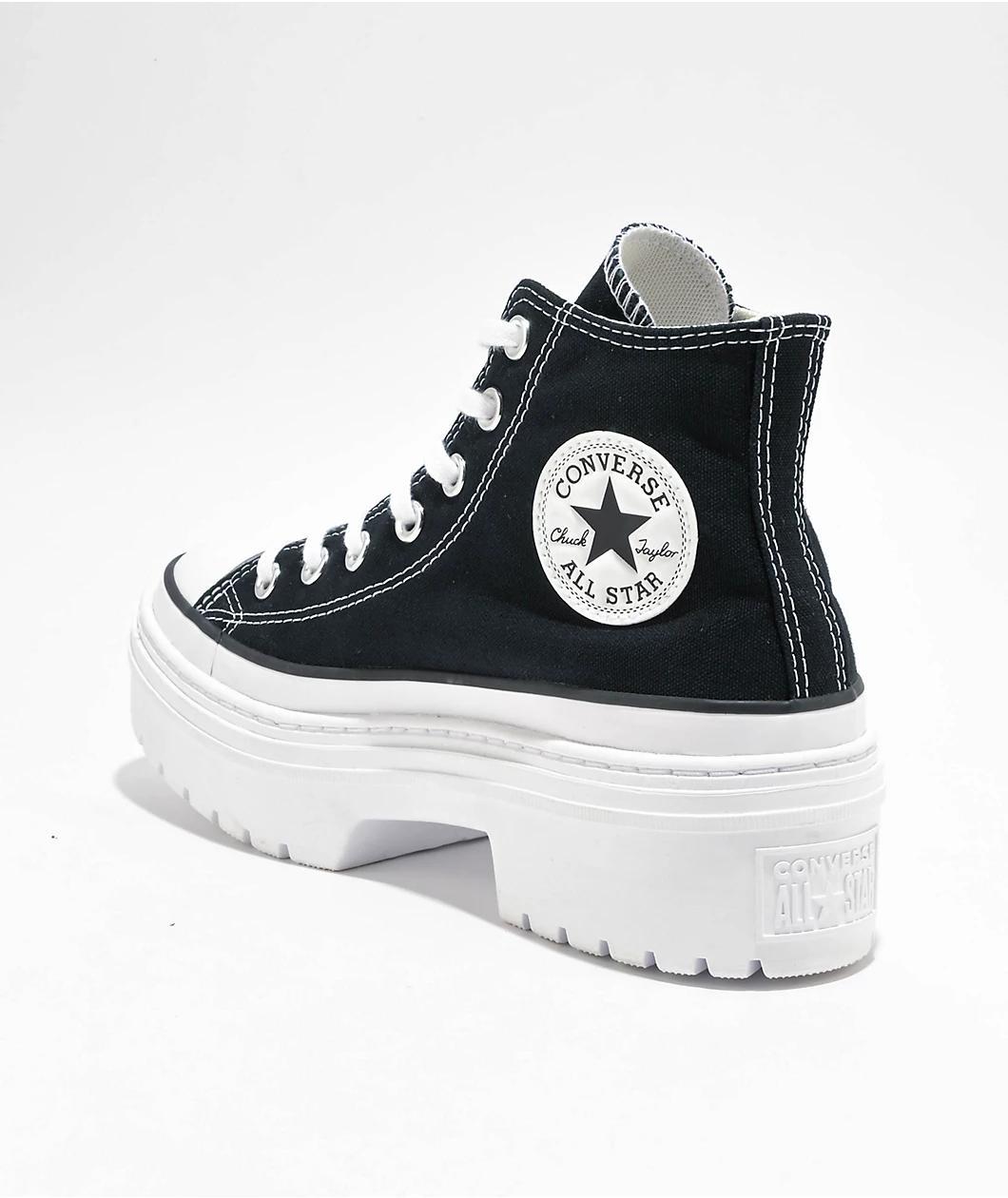 Converse Chuck Taylor All Star Lugged Heel Black & White Canvas Shoe Product Image