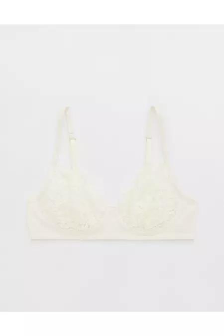 Show Off Enchanted Lace Rib Wireless Bralette Women's Product Image