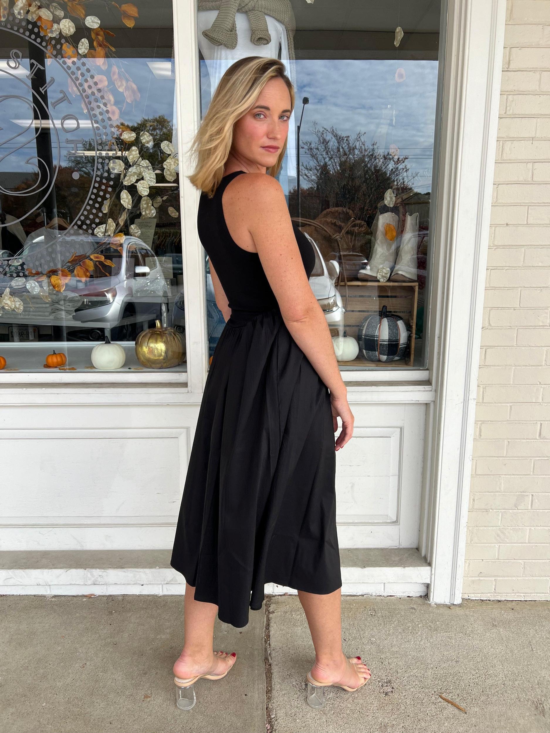Modern Muse Drop Waist Midi Dress Product Image