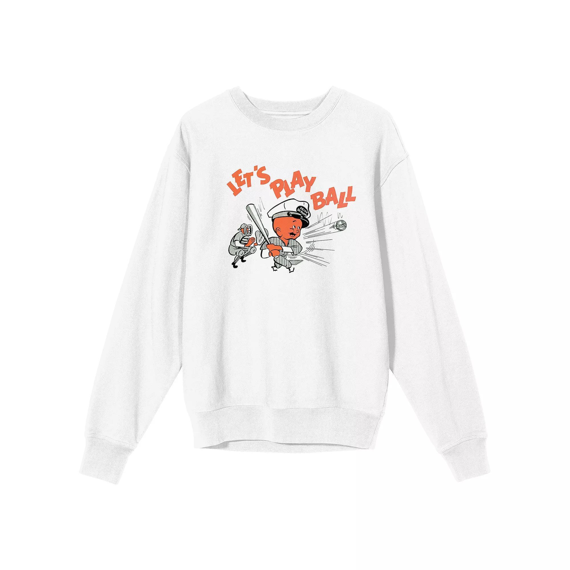 Men's Dr. Pepper Lets Play Ball Graphic Sweatshirt, Size: Small, White Product Image