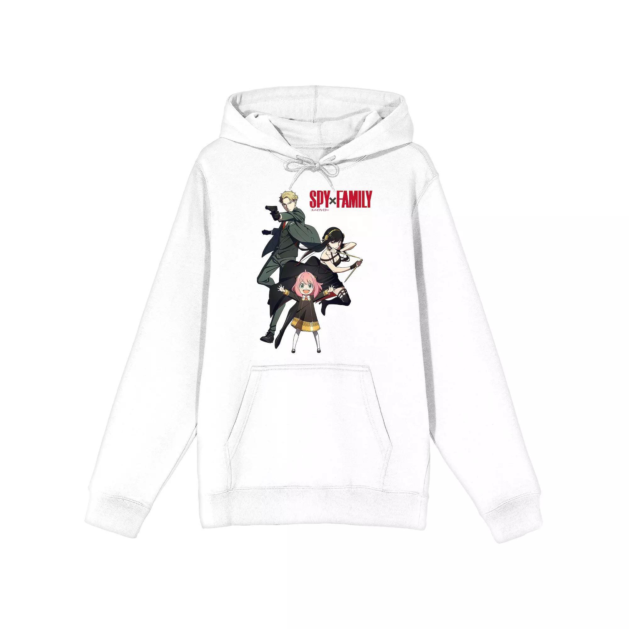 Men's Spy X Family Forger Family Hoodie, Size: XL, White Product Image
