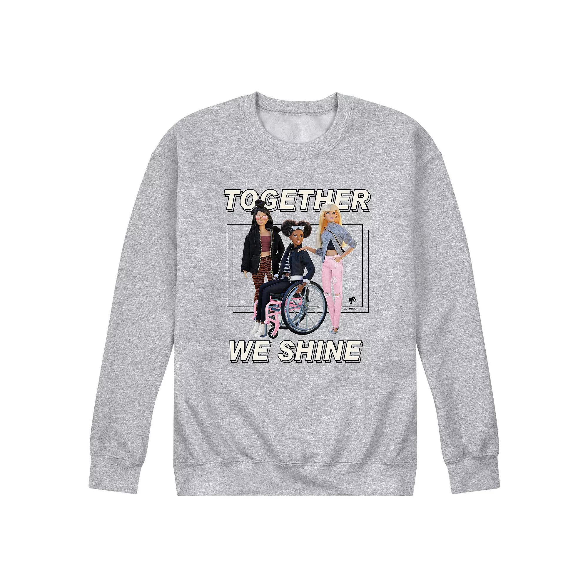Mens Barbie Just As You Are Fleece Sweatshirt Product Image