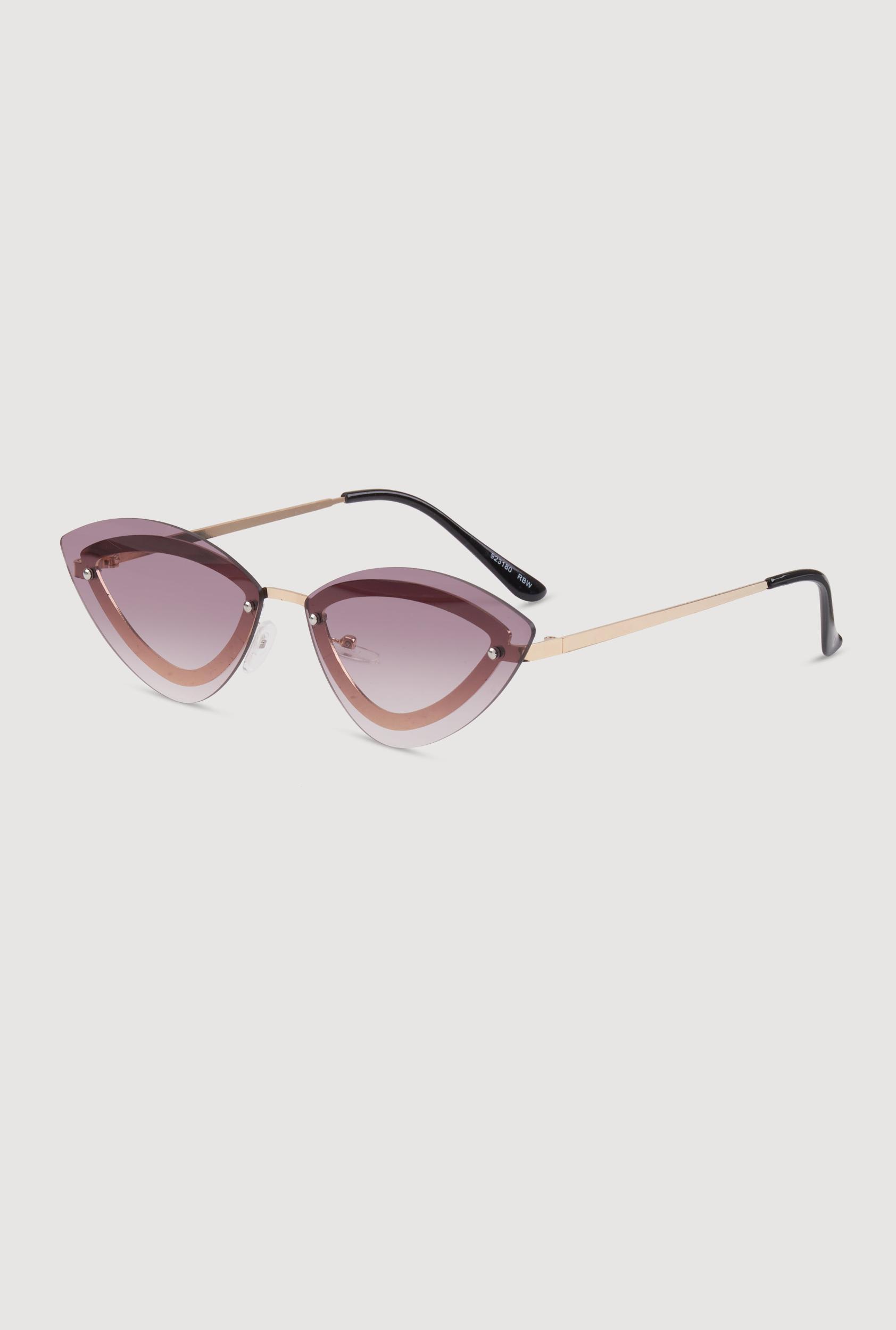 Rimless Cat Eye Sunglasses Female Product Image