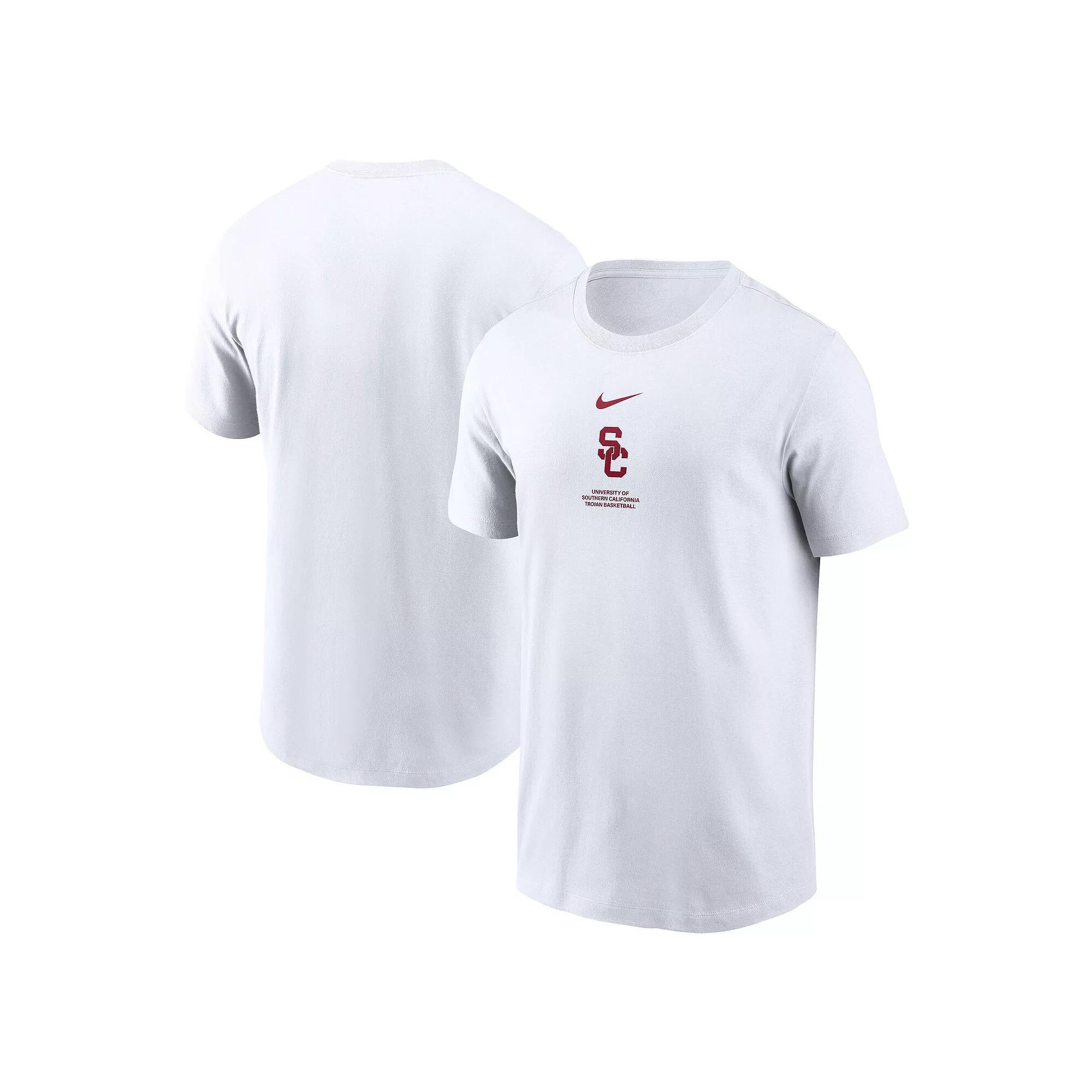 Men's Nike White USC Trojans On-Court Basketball T-Shirt, Size: Medium Product Image