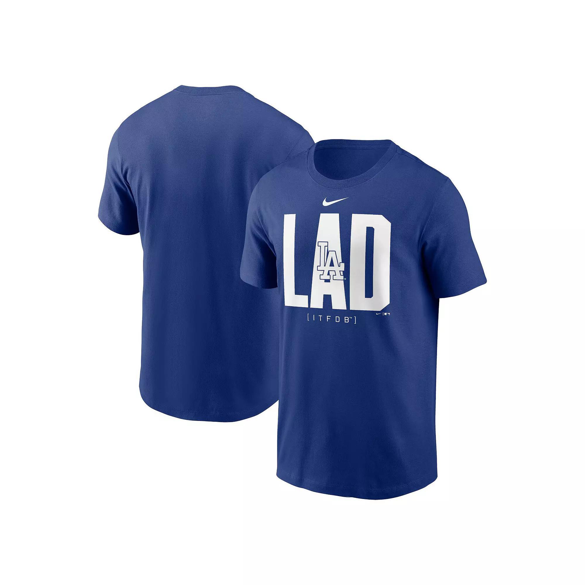 Men's Nike Royal Los Angeles Dodgers Scoreboard T-Shirt, Size: Small, Blue Product Image