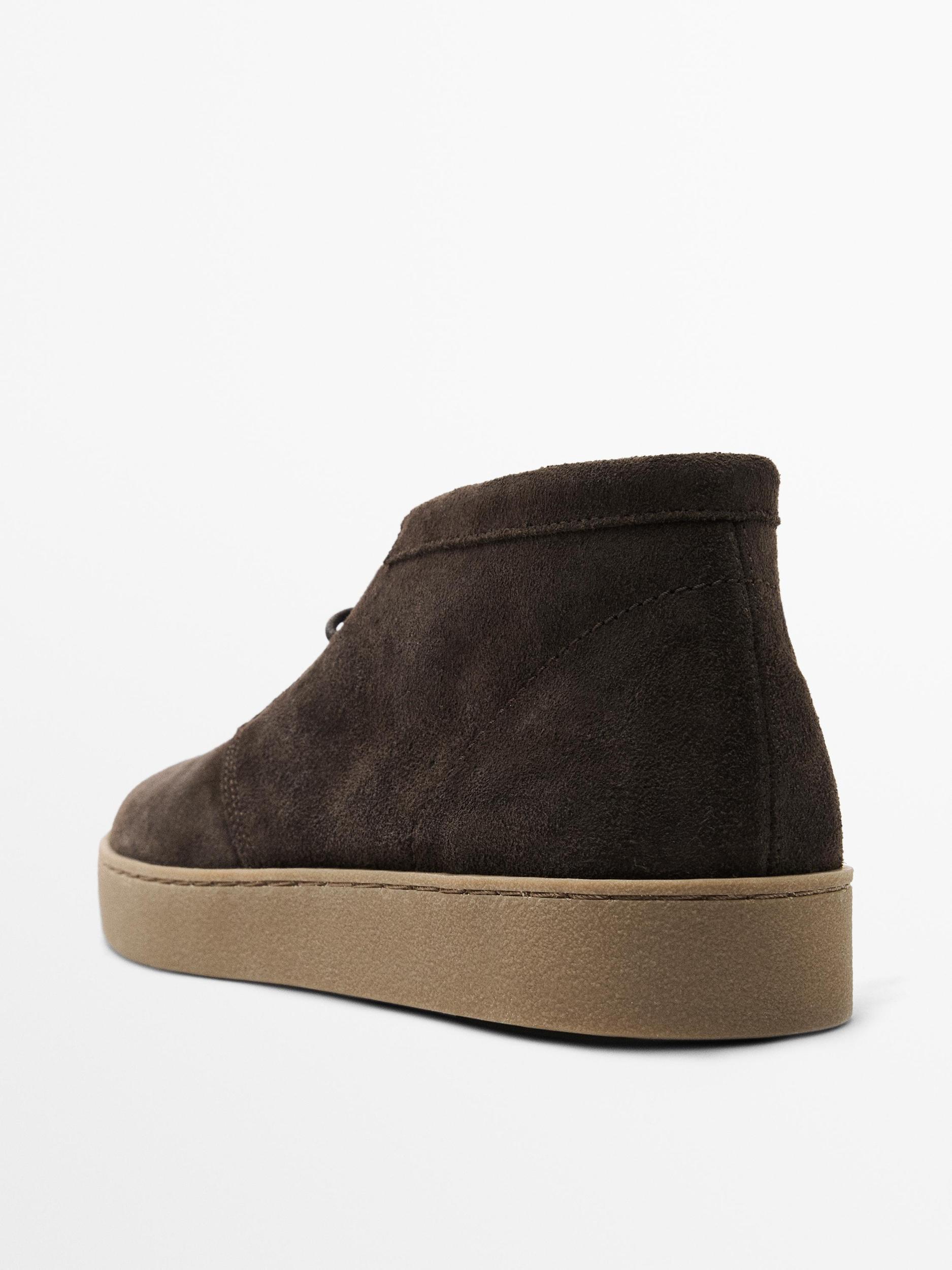Soft split suede ankle boots Product Image