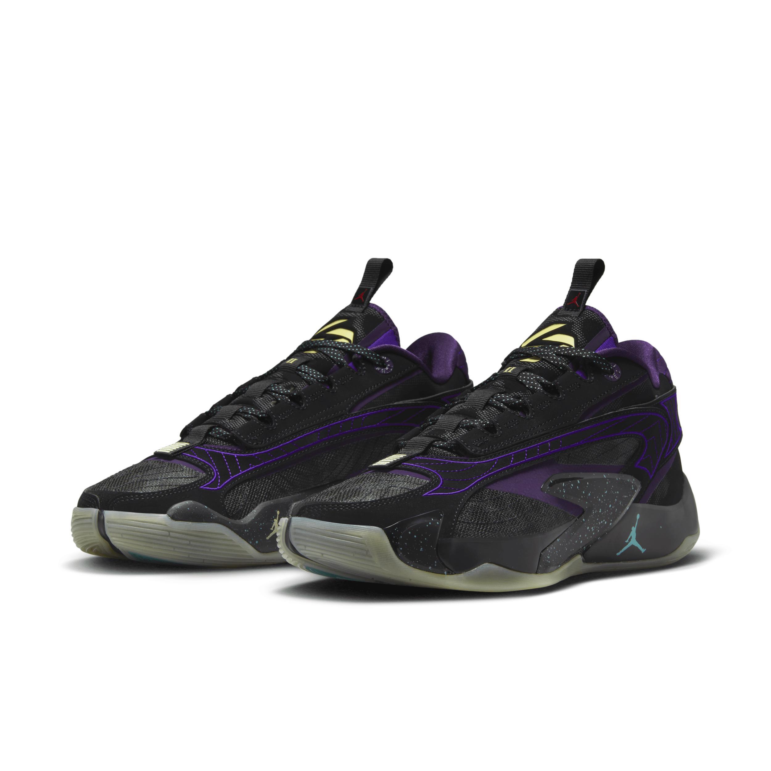 Jordan Boys Michael Jordan Jordan Luka 2 - Boys Grade School Basketball Shoes Bright Mango/Barely Green/Black Product Image