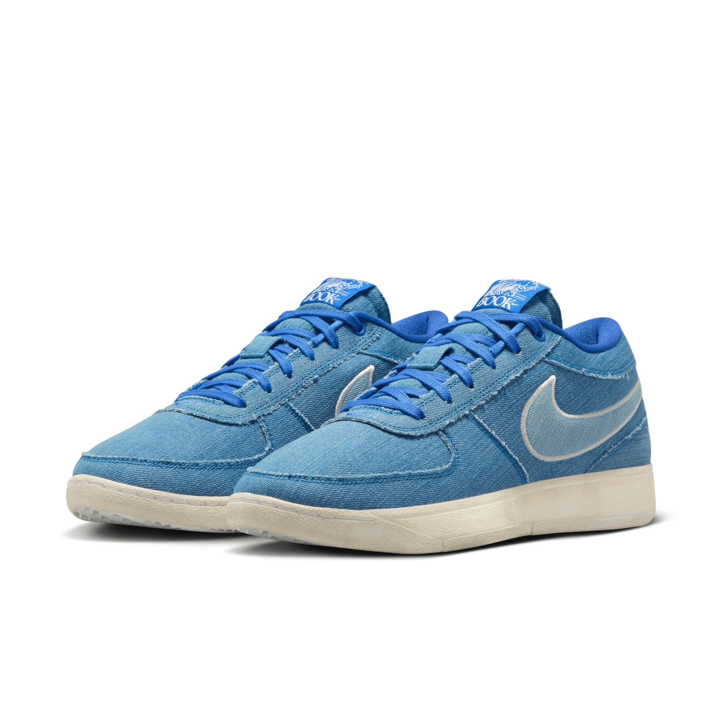 Nike Mens Book 1 Basketball Shoes in Sail/Game Royal Product Image