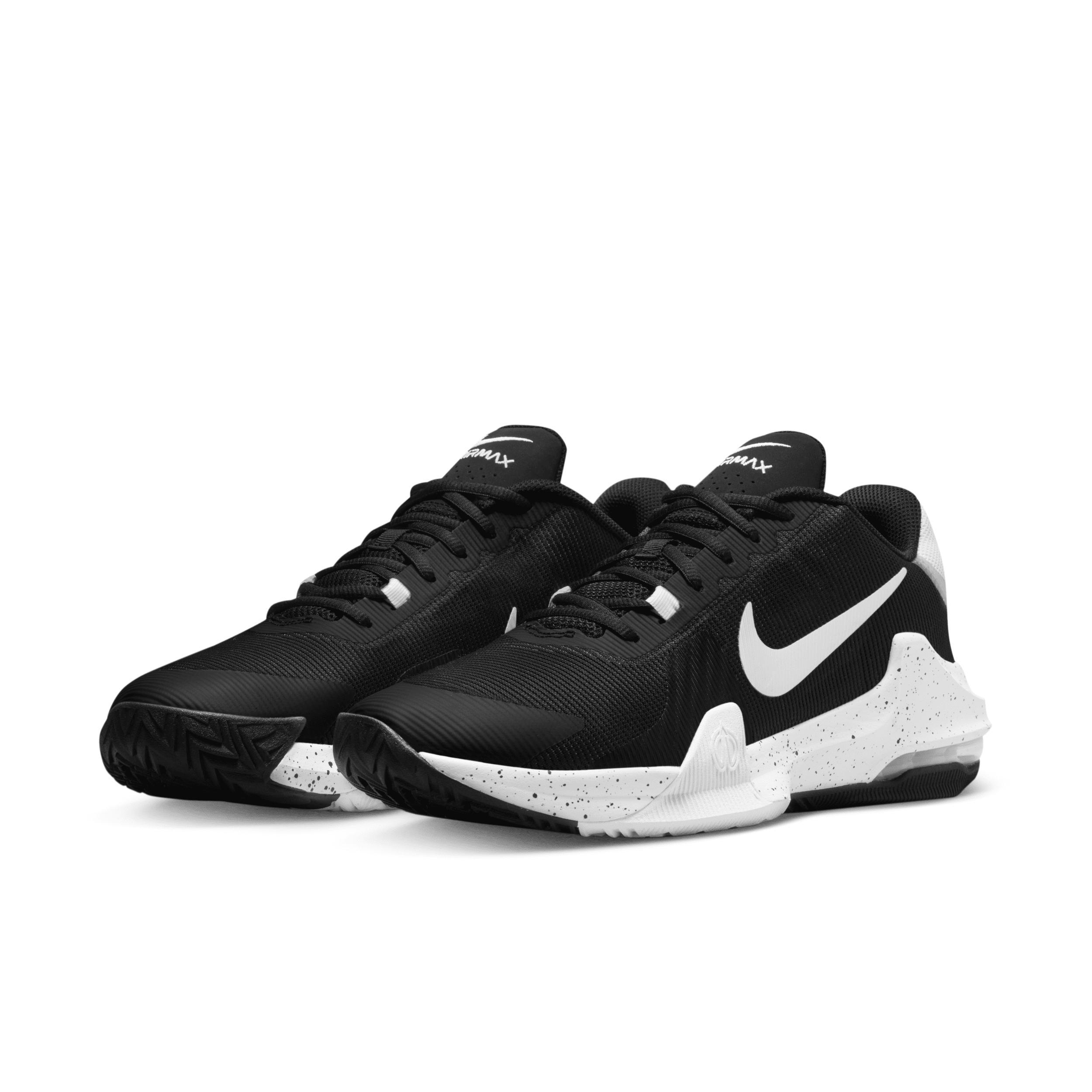 Nike Mens Air Max Impact 4 - Basketball Shoes Black/Wolf Grey/White Product Image